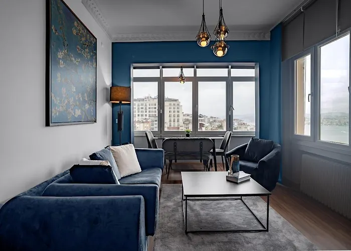 公寓 Elegant 2br Haven With Magnificent Bosphorus View 伊斯坦布尔